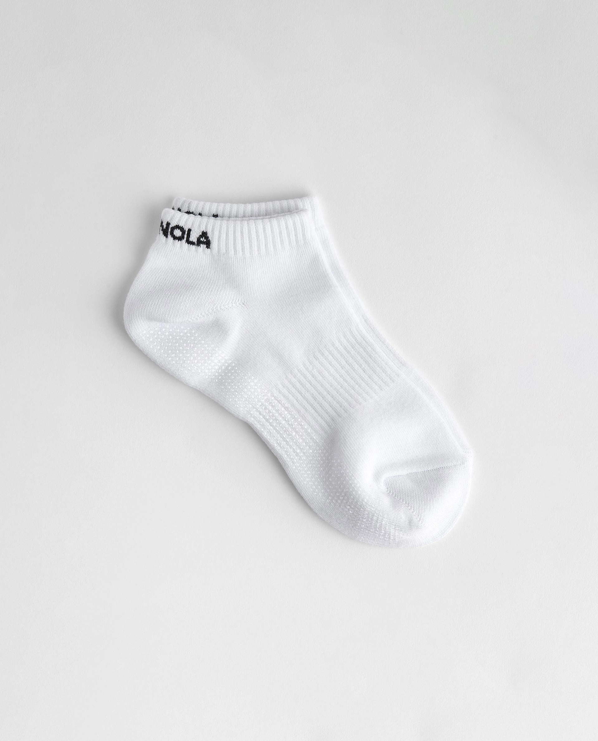 2 Pack Pilates Grip Socks - White, Graphite Grey