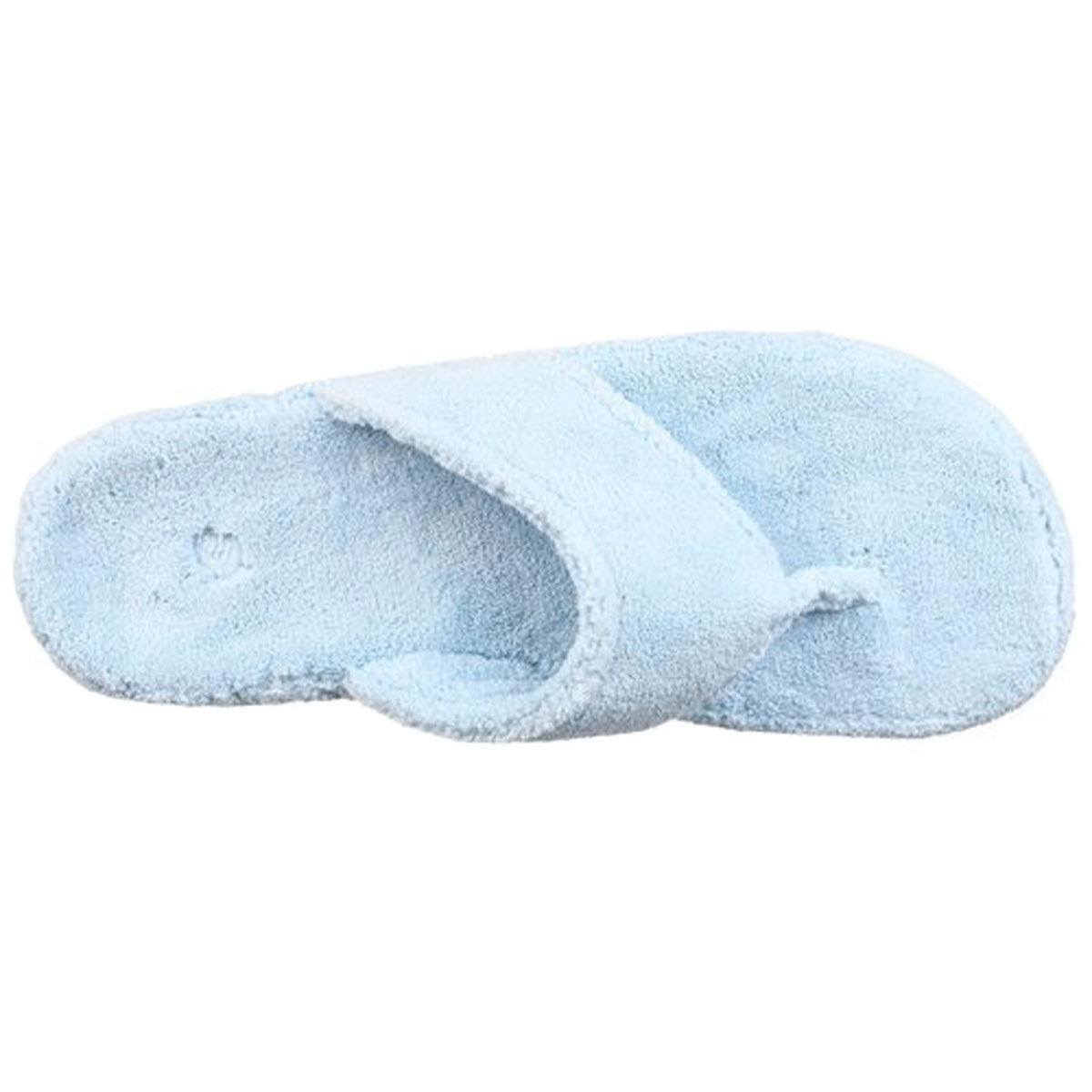 Acorn Women’s Slippers - Spa Thong Powder Blue Terry, Small | A10454AEVWS