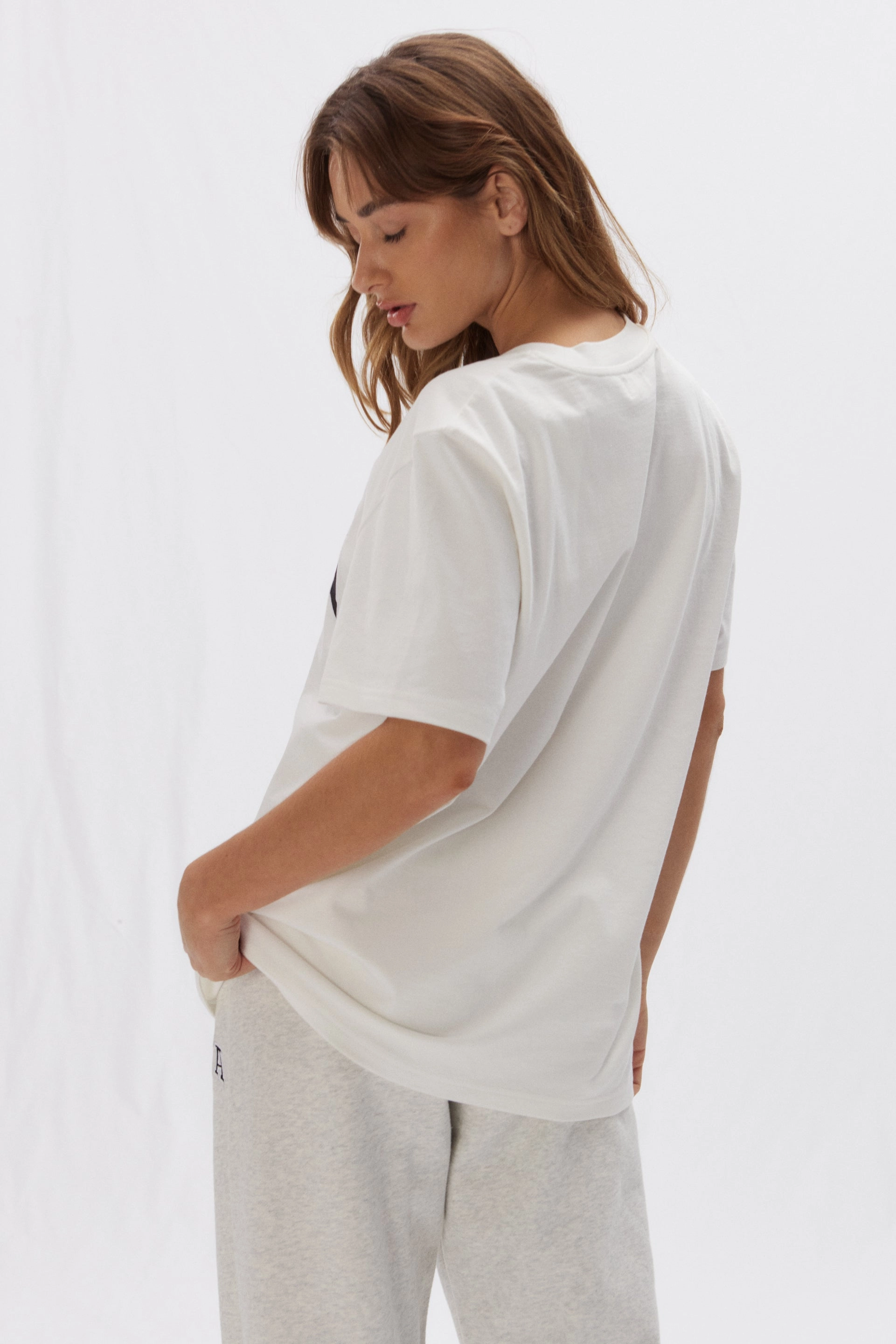 ADA Short Sleeve Oversized T-shirt - White/Black