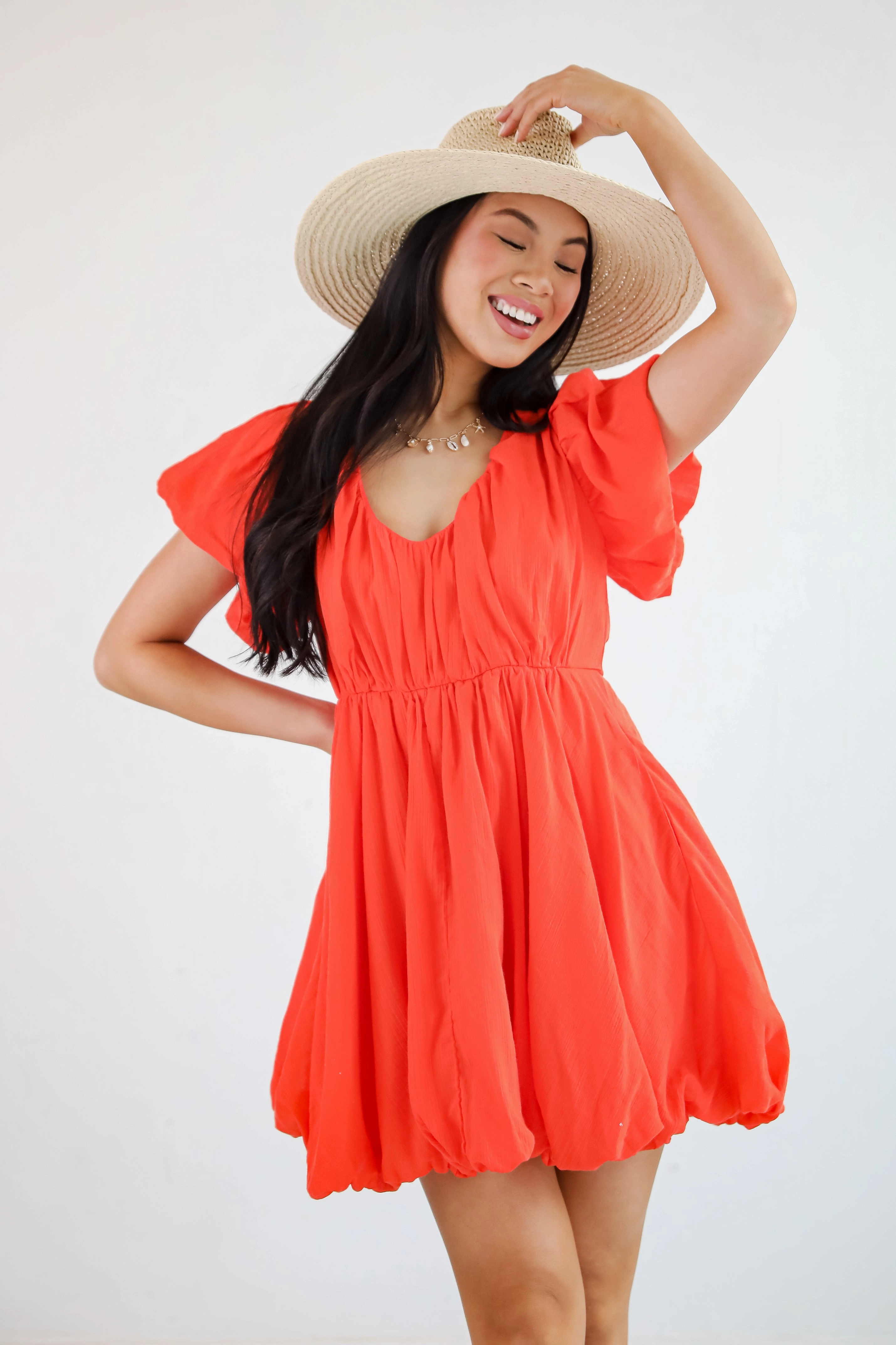 All The Charm Babydoll Mini Dress