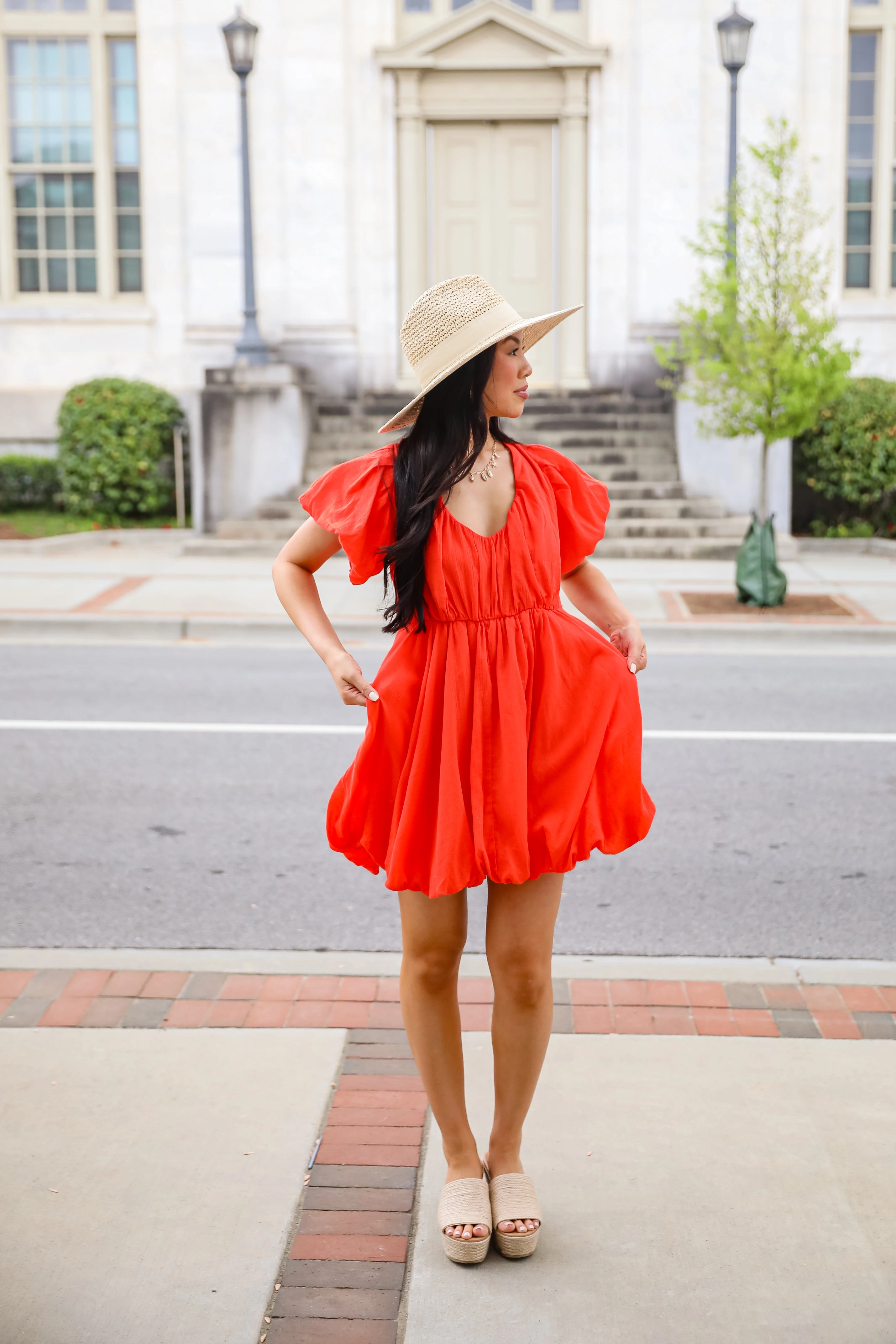 All The Charm Babydoll Mini Dress