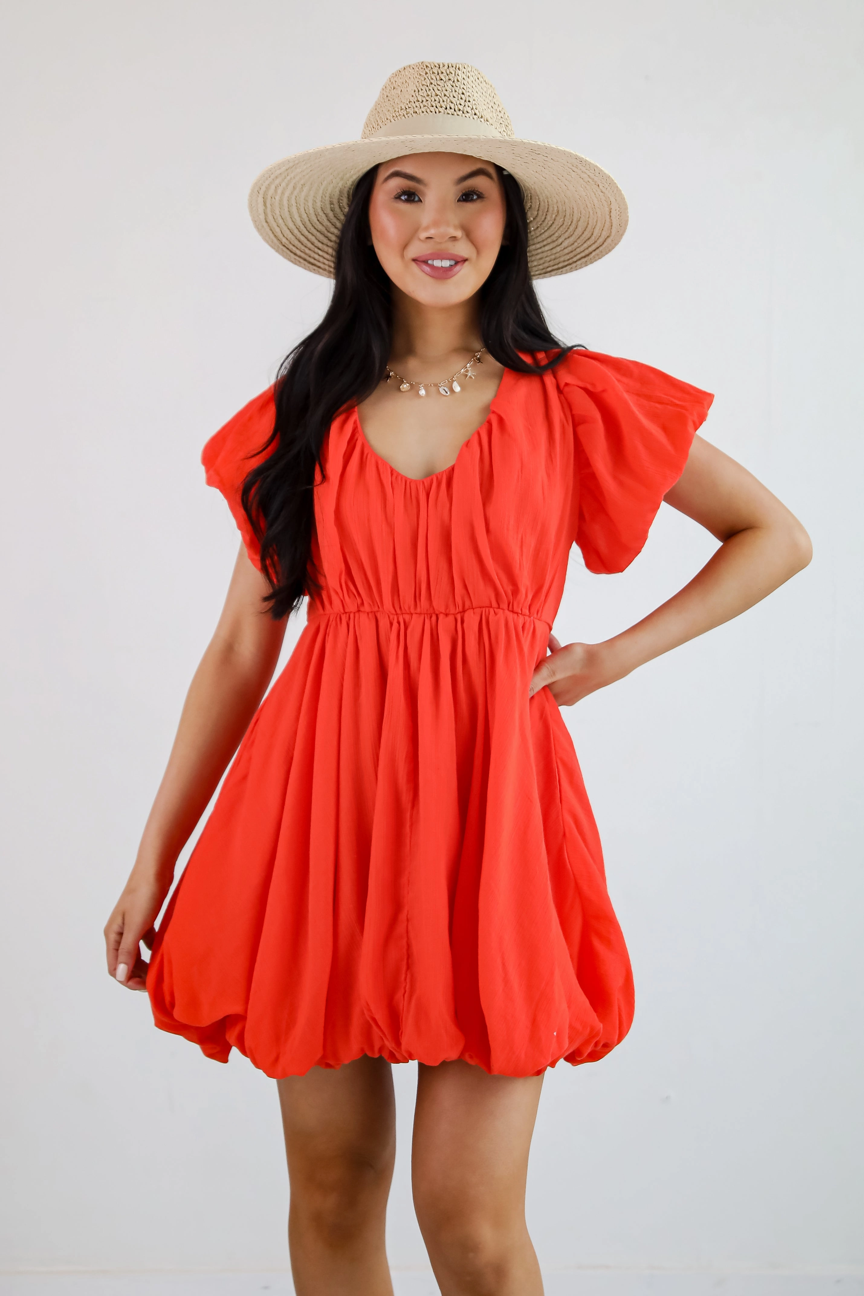 All The Charm Babydoll Mini Dress