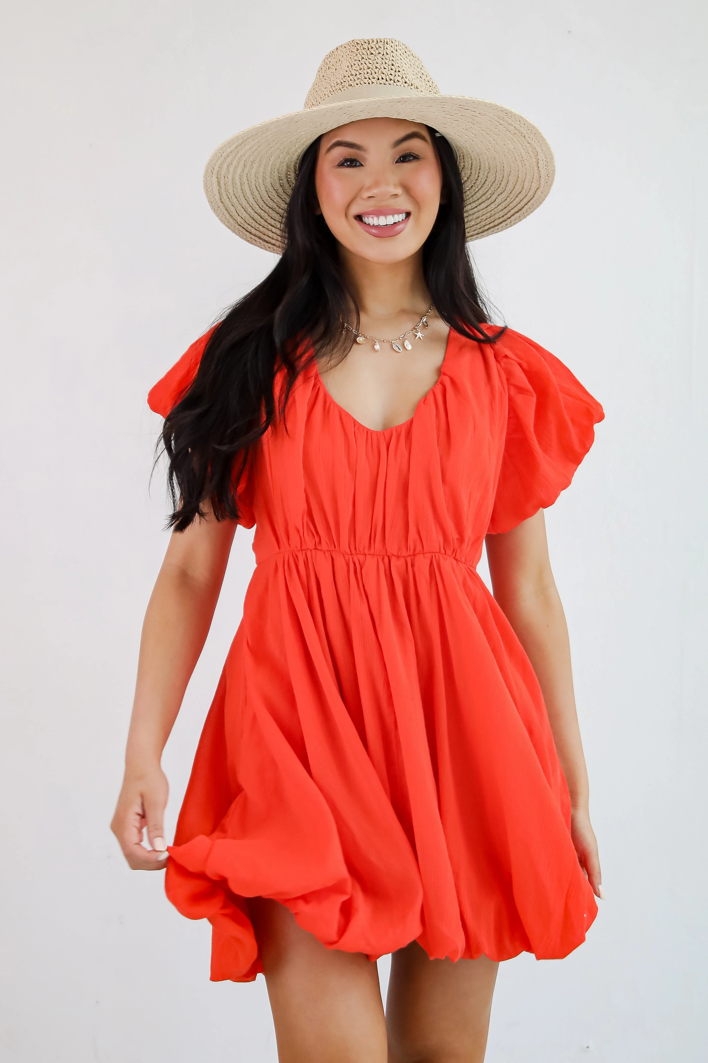 All The Charm Babydoll Mini Dress