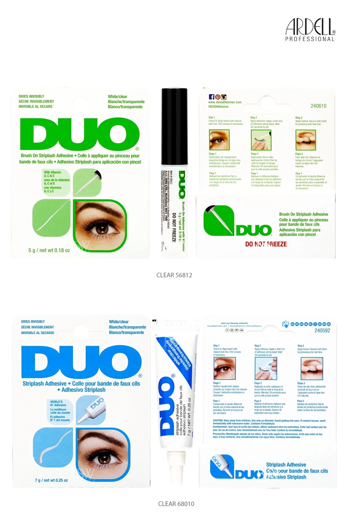ARDELL DUO STRIP LASH ADHESIVE - 4 TYPES