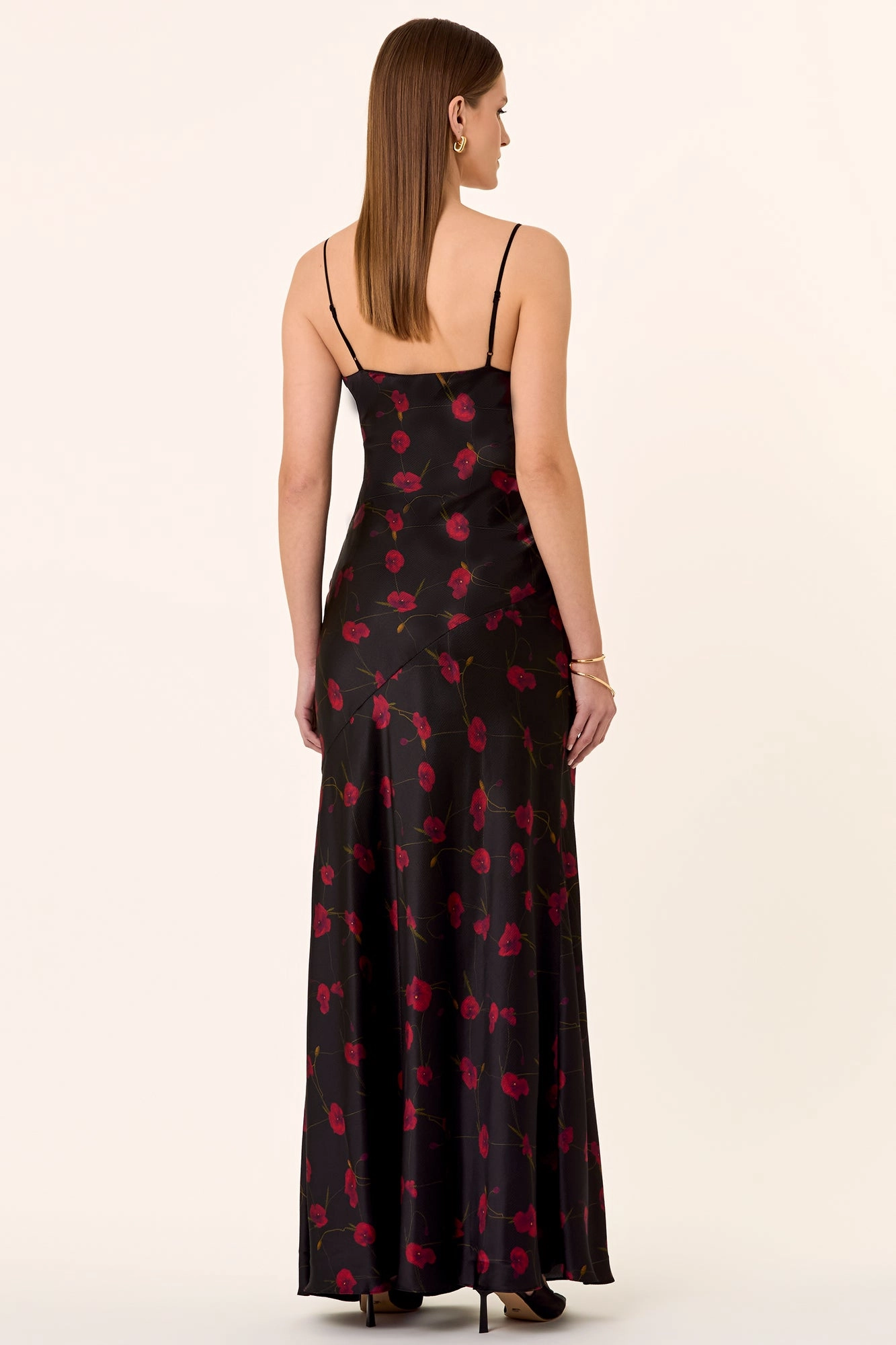 Ariel Gown - Poppy Floral Black