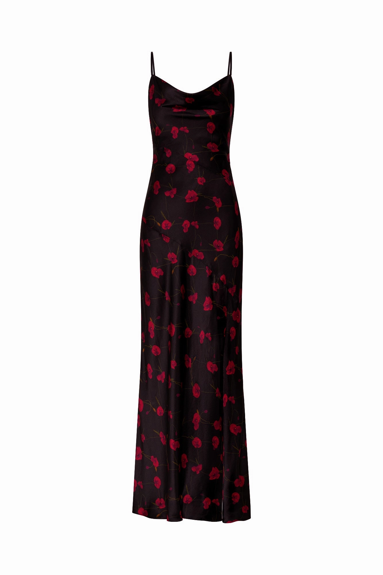 Ariel Gown - Poppy Floral Black