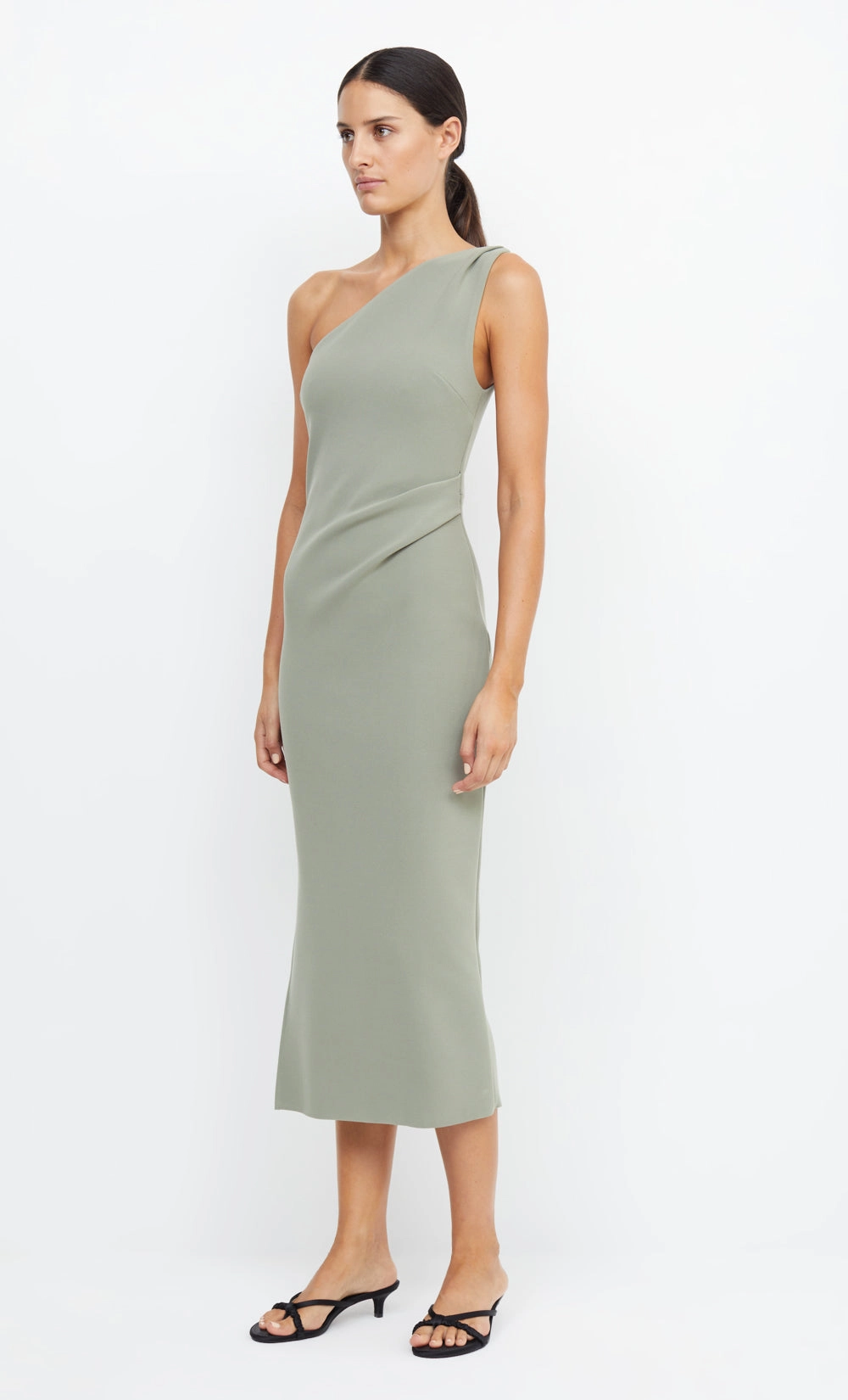 BE MINE ASYM DRESS - SAGE