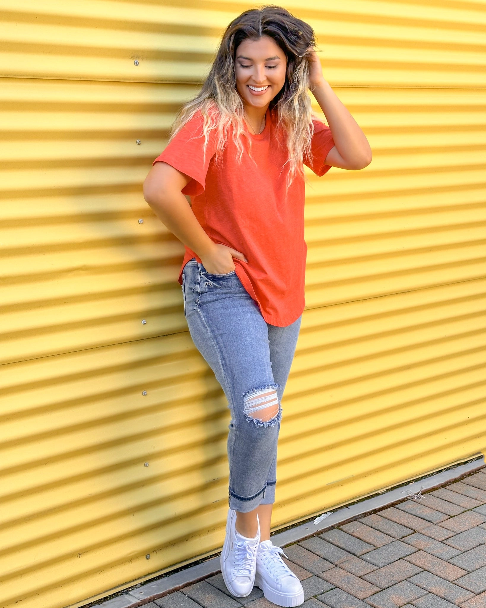 Betty Basics Ariana Tee Desert Sun
