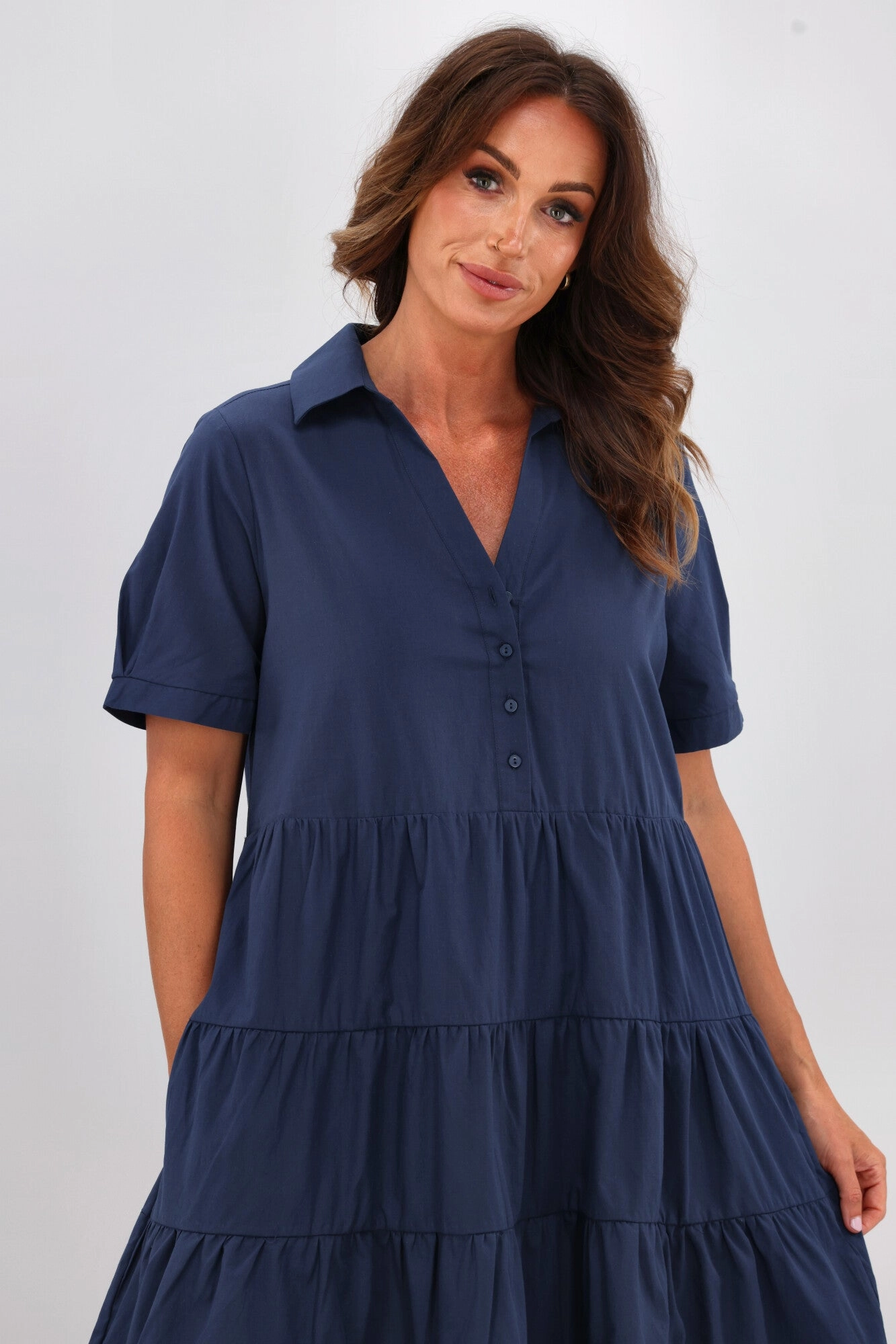 Betty Basics Estelle Dress Dark Blue