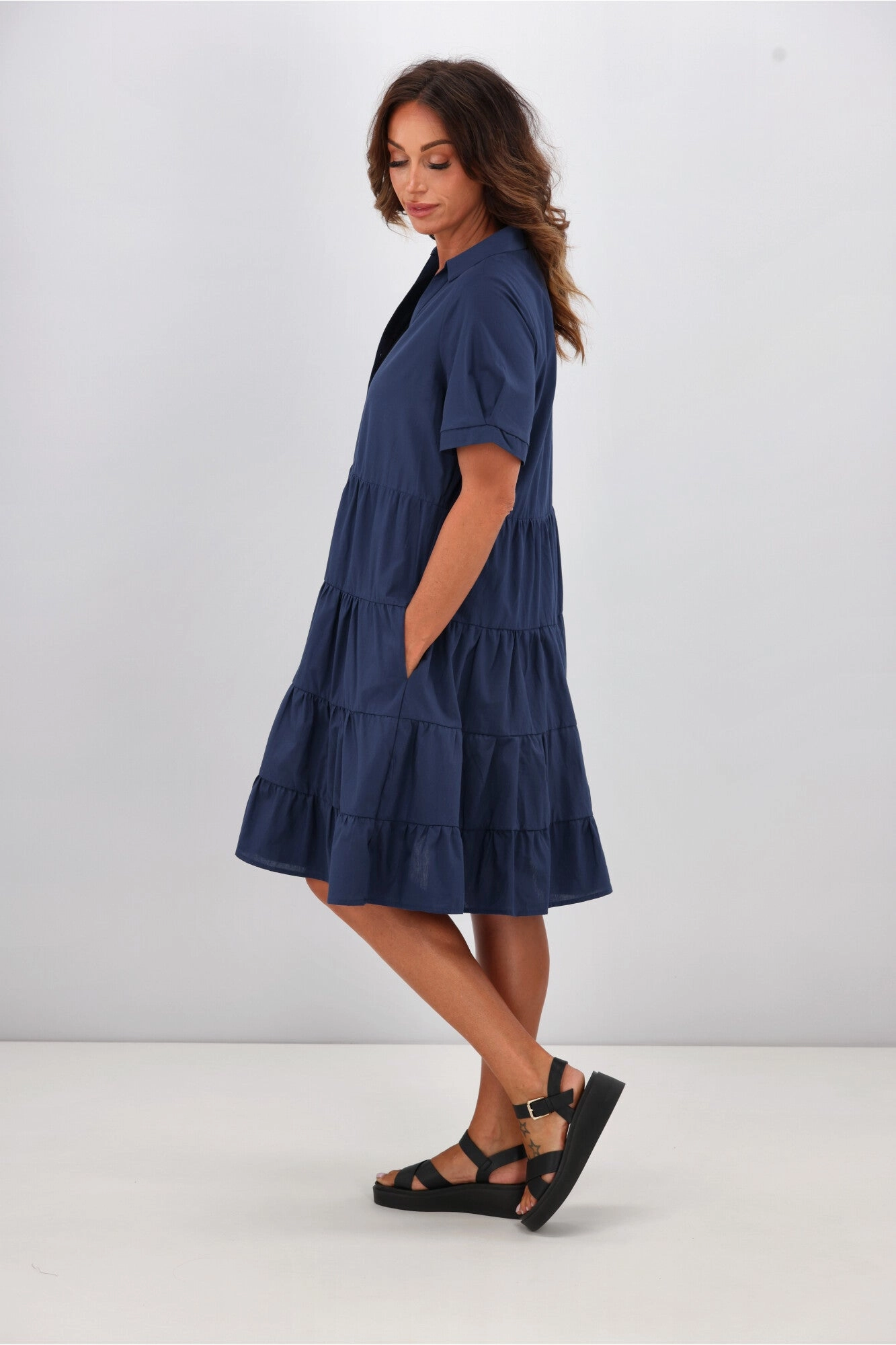 Betty Basics Estelle Dress Dark Blue