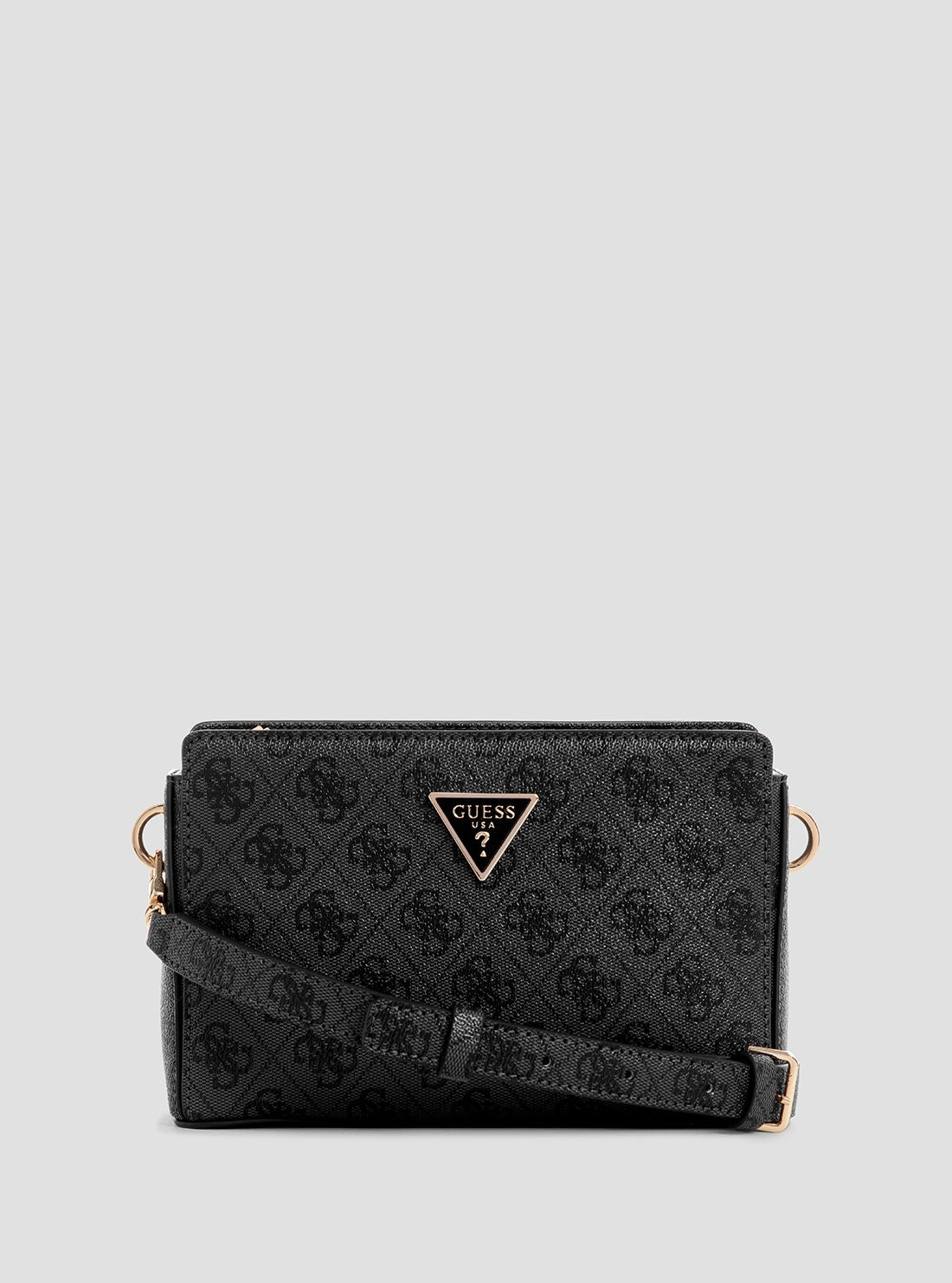 Black Meridian Crossbody Top Zip