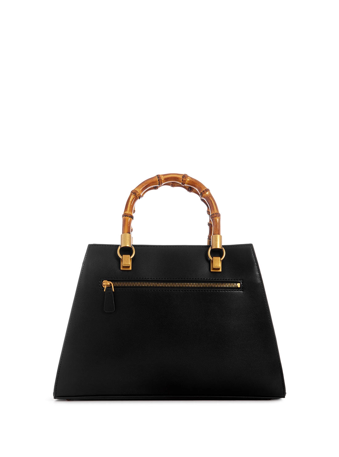 Black Stephi Bamboo Satchel Bag