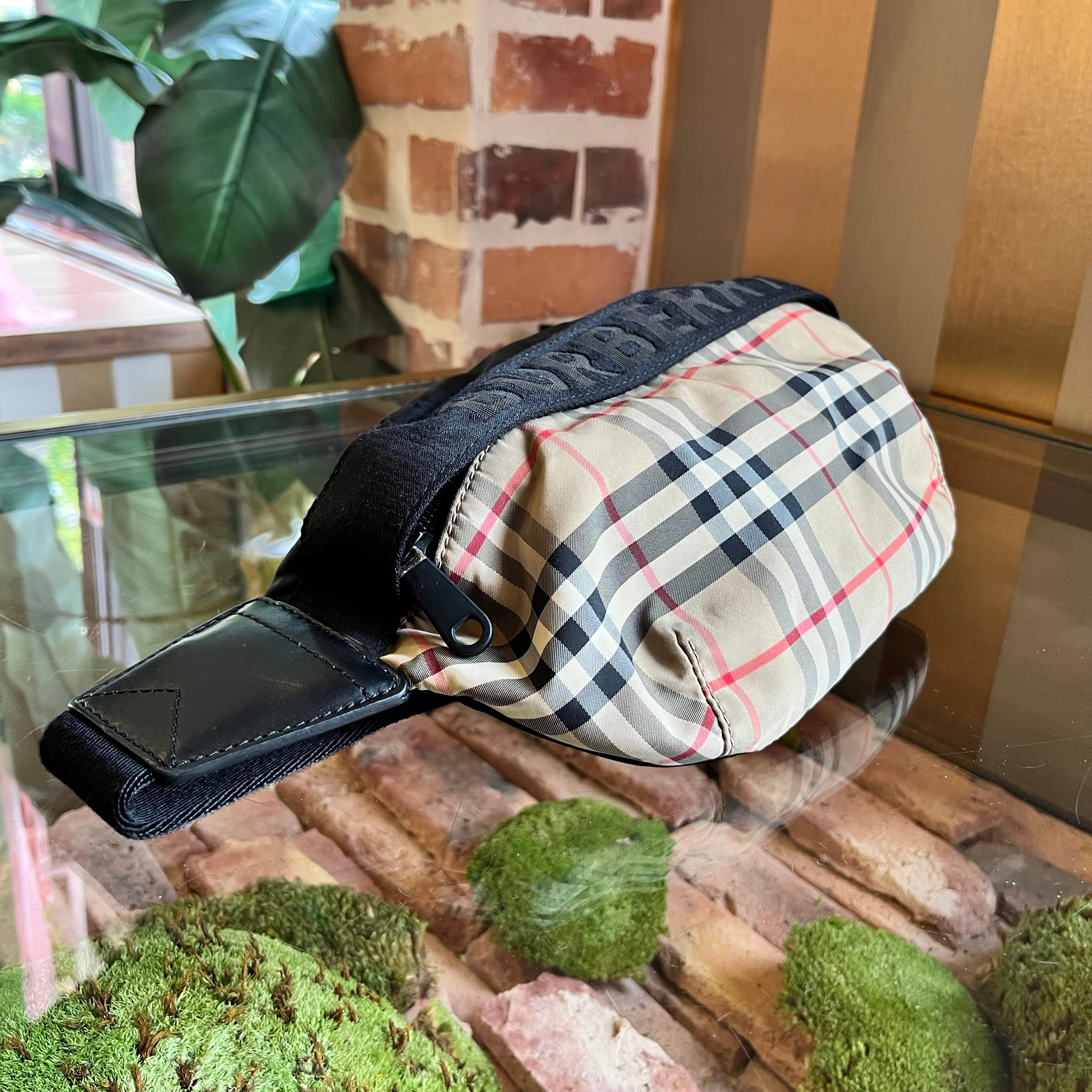 BURBERRY Sonny Vintage Check Nylon Belt Bag