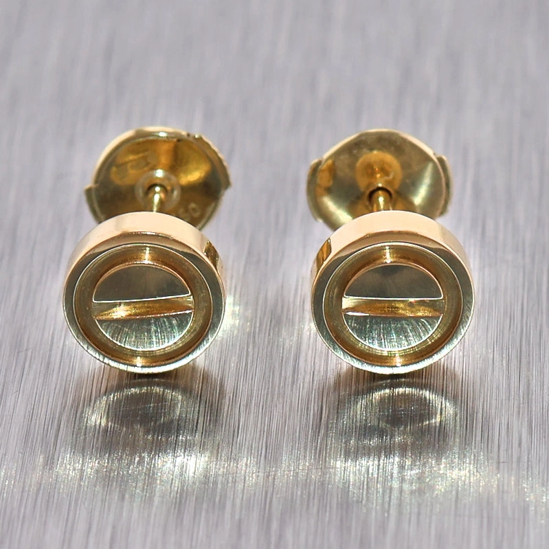 Cartier 18k Yellow Gold Love Earrings
