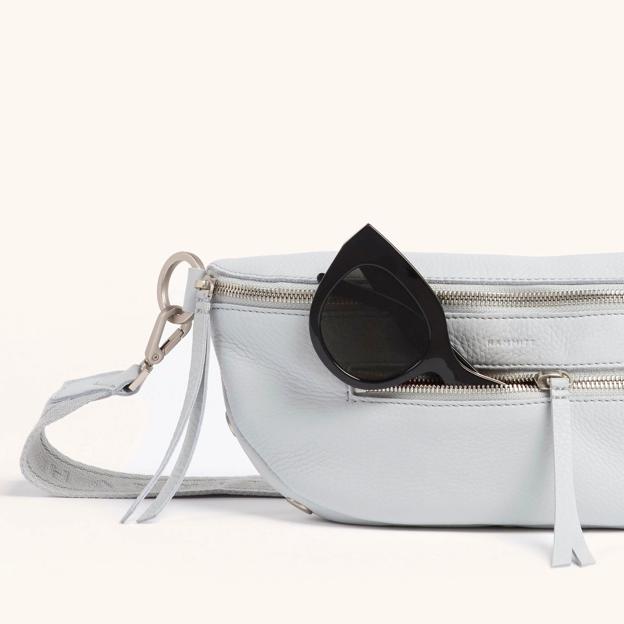 Charles Crossbody | Bluebird/Brushed Silver | Med