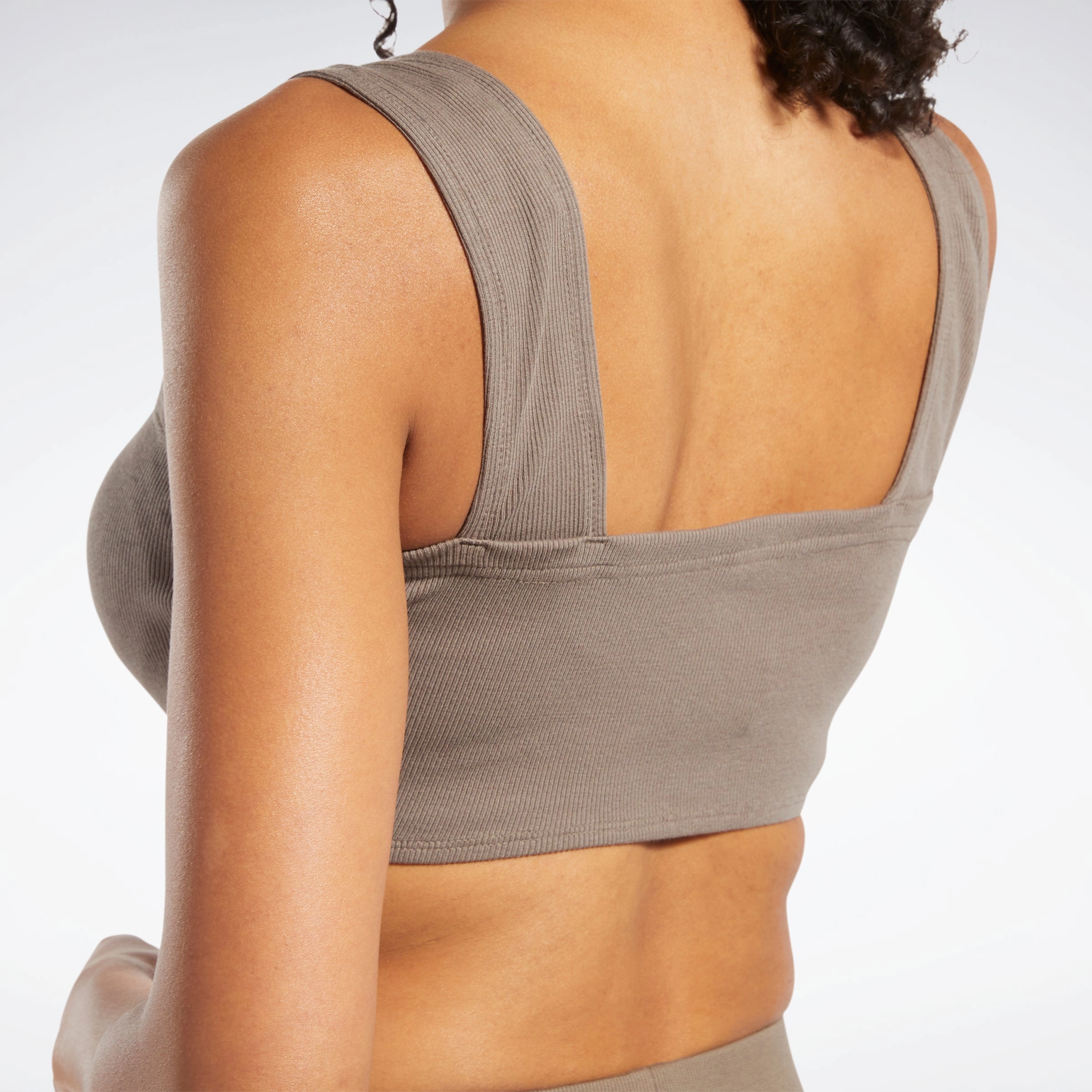 Classics Ribbed Bra Trek Grey