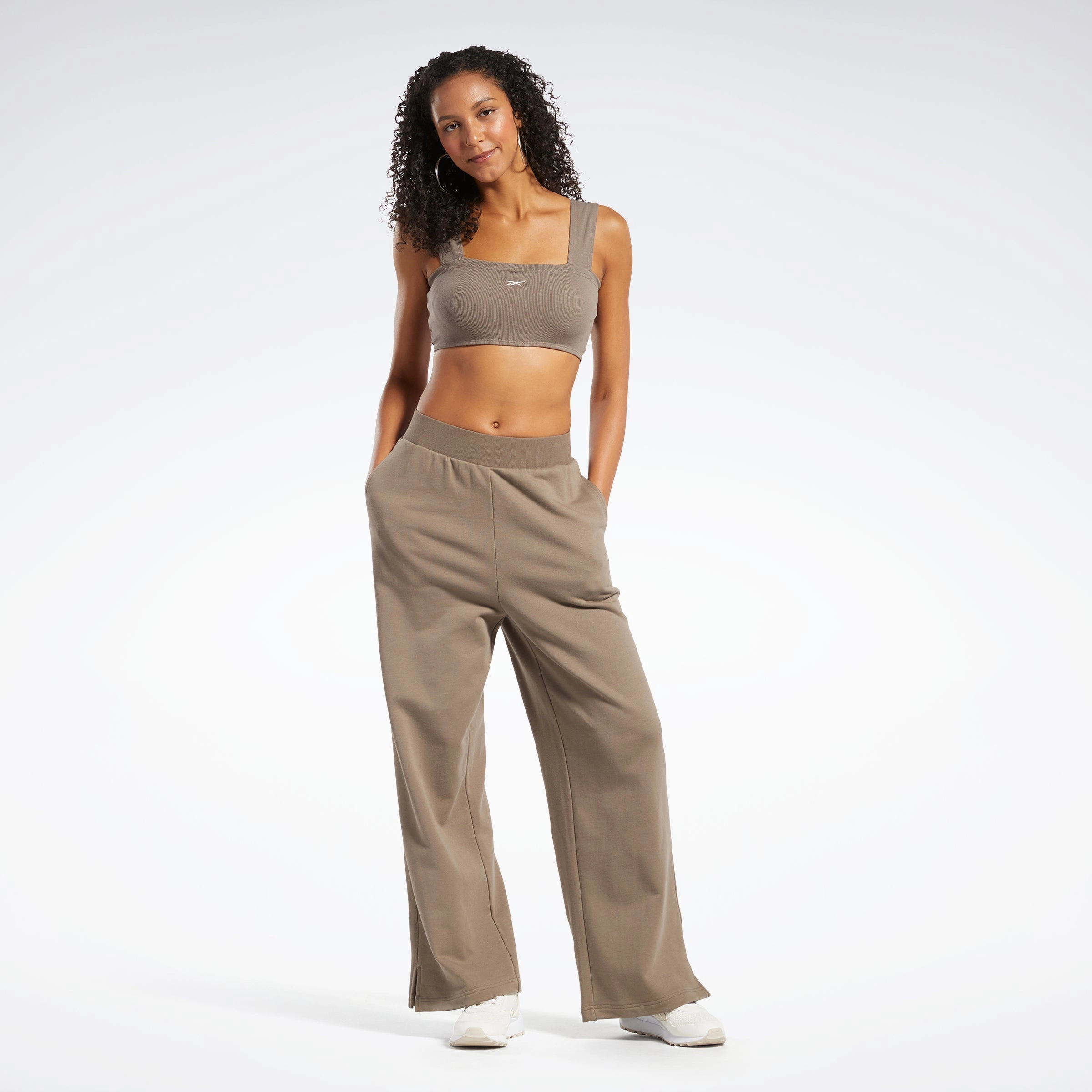 Classics Ribbed Bra Trek Grey