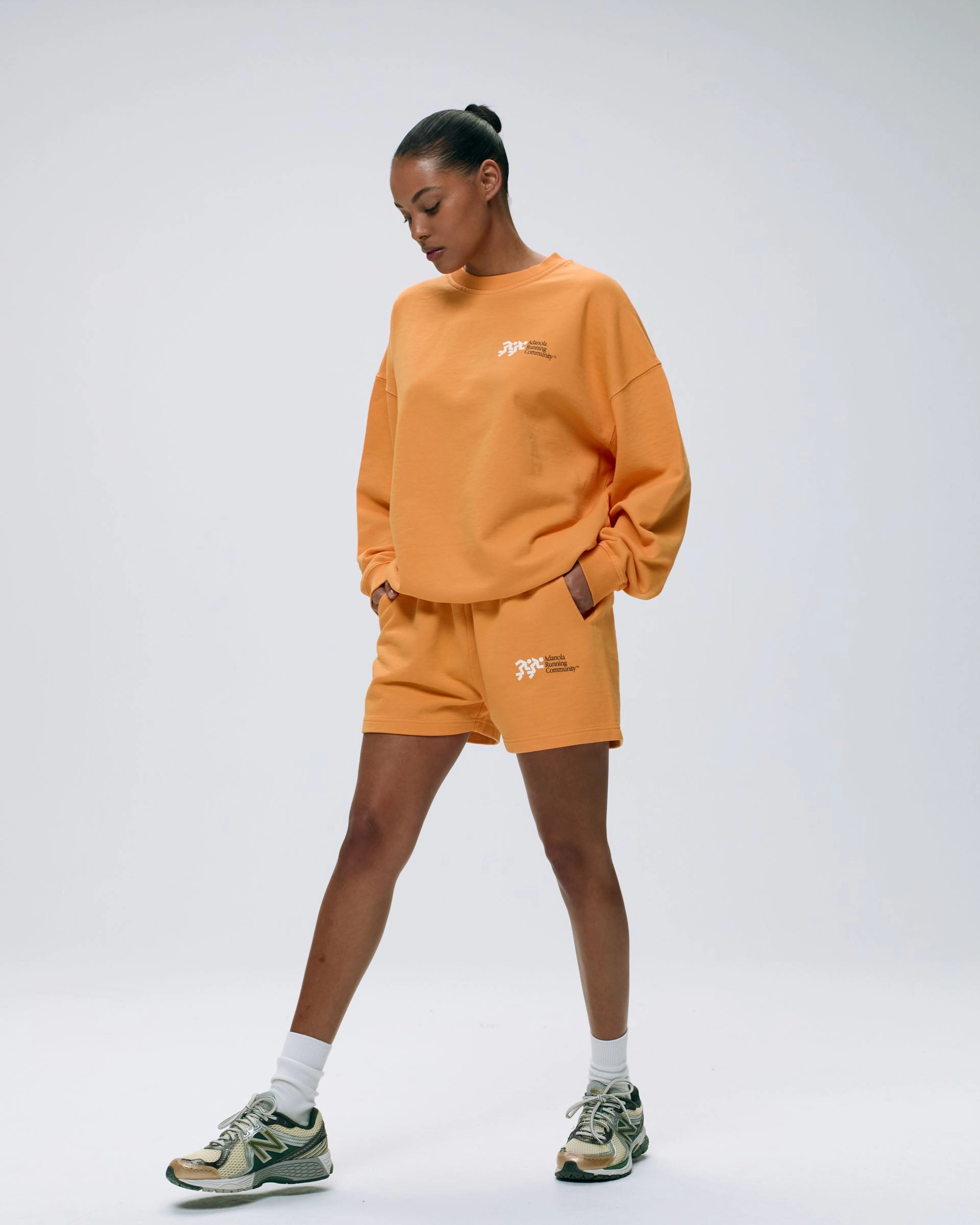 Distance Sweat Shorts - Mango Orange
