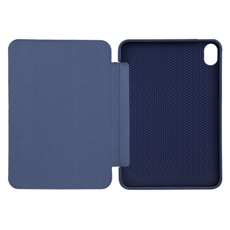 For iPad Mini 3-folding TPU Horizontal Flip Leather Tablet Case with Holder