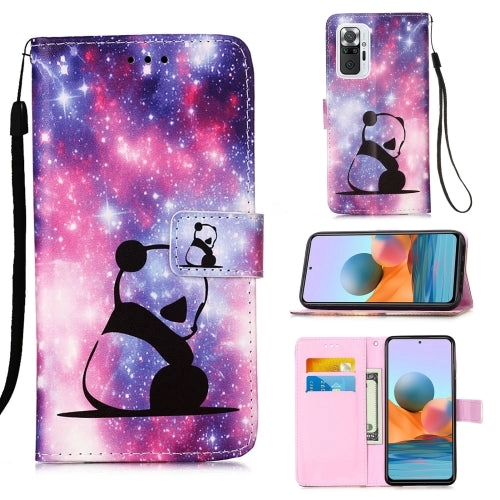 For Xiaomi Redmi Note 10 Pro / Note 10 Pro Max Colored Drawing Pattern Plain Weave Horizontal Flip