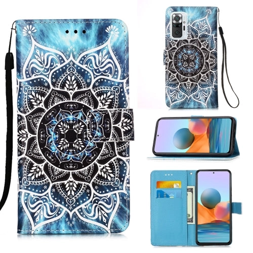 For Xiaomi Redmi Note 10 Pro / Note 10 Pro Max Colored Drawing Pattern Plain Weave Horizontal Flip