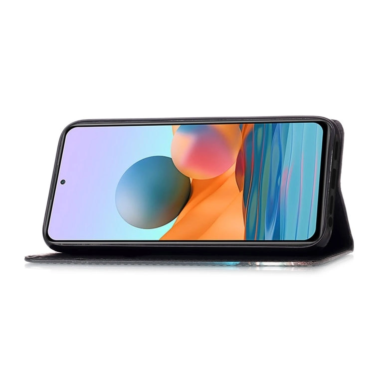 For Xiaomi Redmi Note 10 Pro / Note 10 Pro Max Colored Drawing Pattern Plain Weave Horizontal Flip