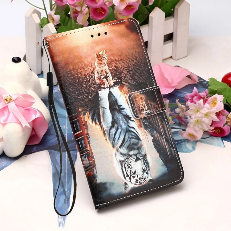 For Xiaomi Redmi Note 10 Pro / Note 10 Pro Max Colored Drawing Pattern Plain Weave Horizontal Flip