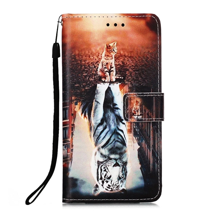 For Xiaomi Redmi Note 10 Pro / Note 10 Pro Max Colored Drawing Pattern Plain Weave Horizontal Flip