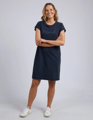 Foxwood Signature Tee Dress Navy