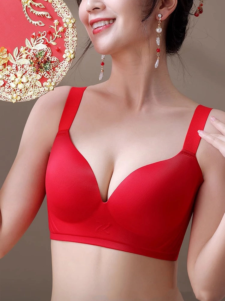 Full Coverage Deep V Seamless Bra