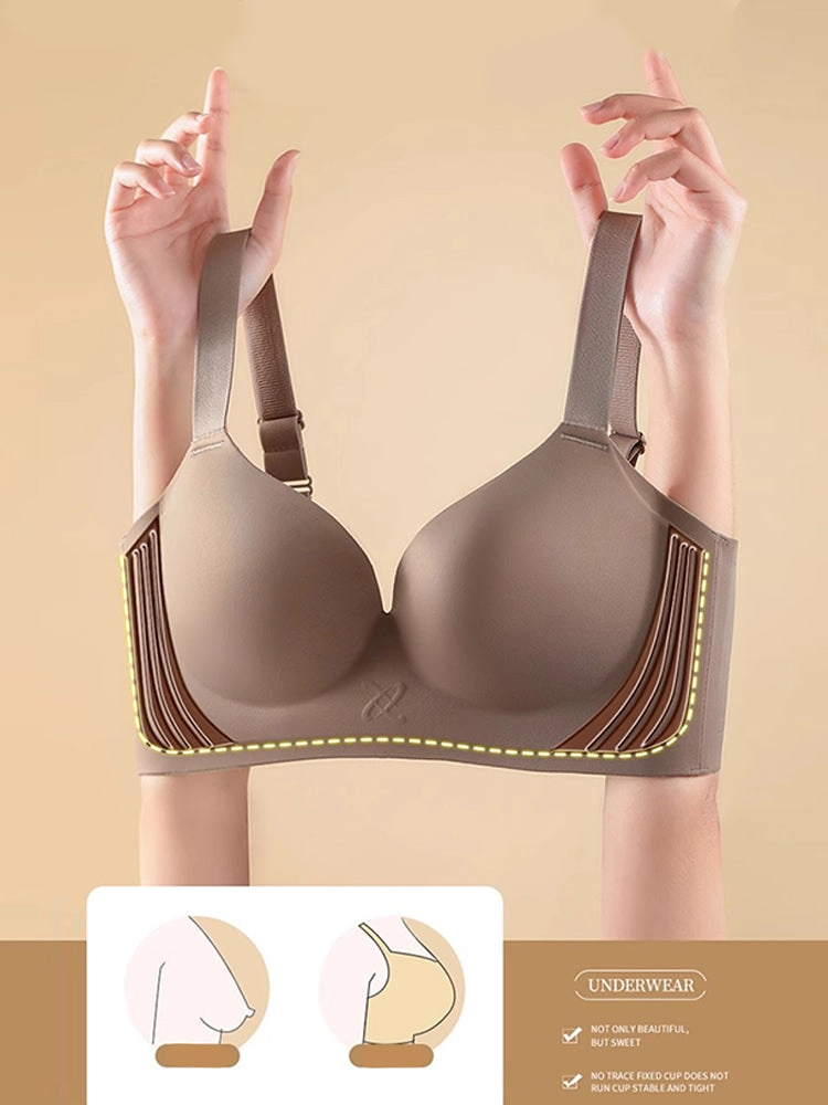 Full Coverage Deep V Seamless Bra