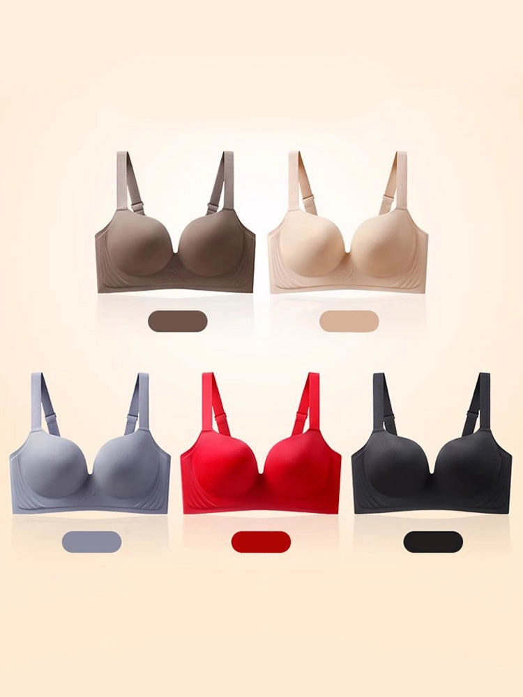 Full Coverage Deep V Seamless Bra