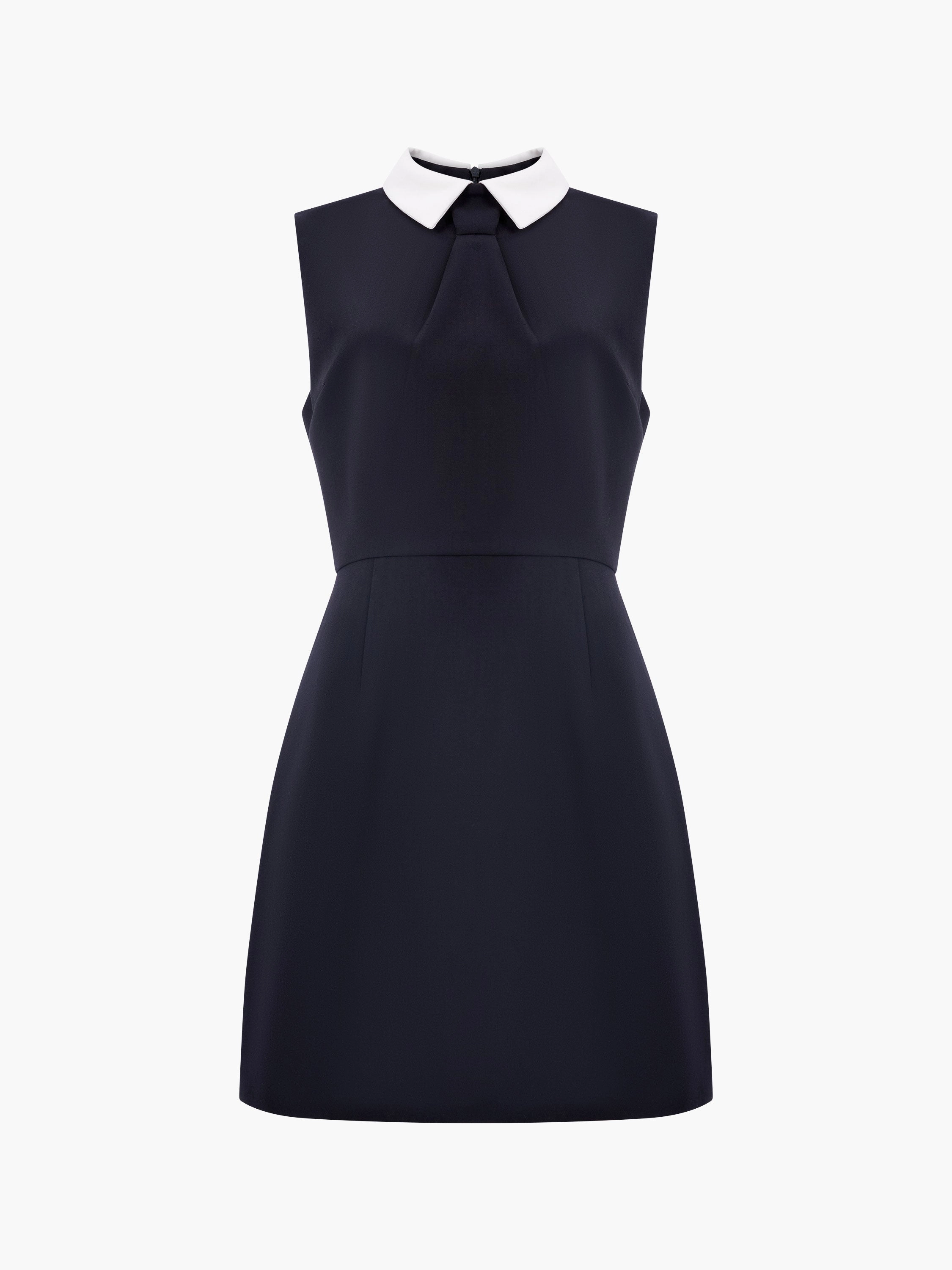 Gemma Collared Tie Sleeveless Mini Dress