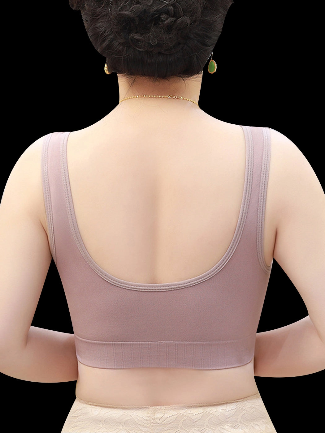 High Elastic Wire-free Vest-style Sleep Bra