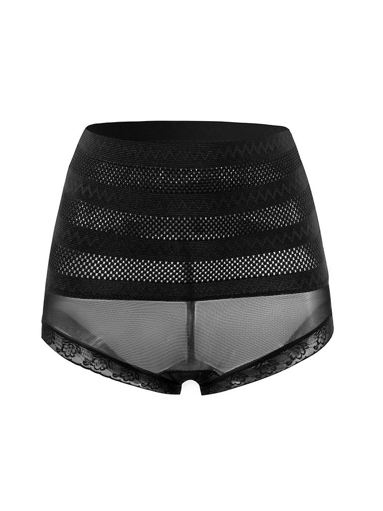 High-Waist Mesh Breathable Tummy Control Shaper Shorts