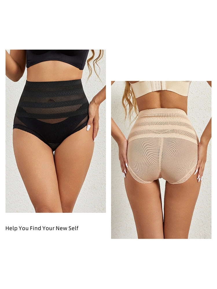 High-Waist Mesh Breathable Tummy Control Shaper Shorts