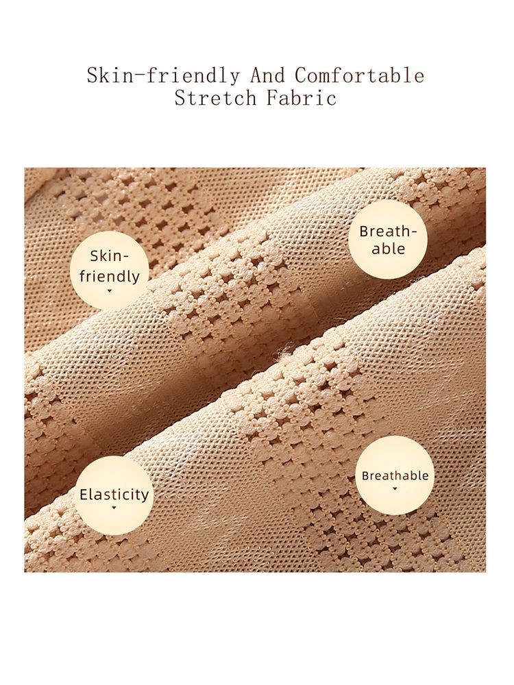 High-Waist Mesh Breathable Tummy Control Shaper Shorts