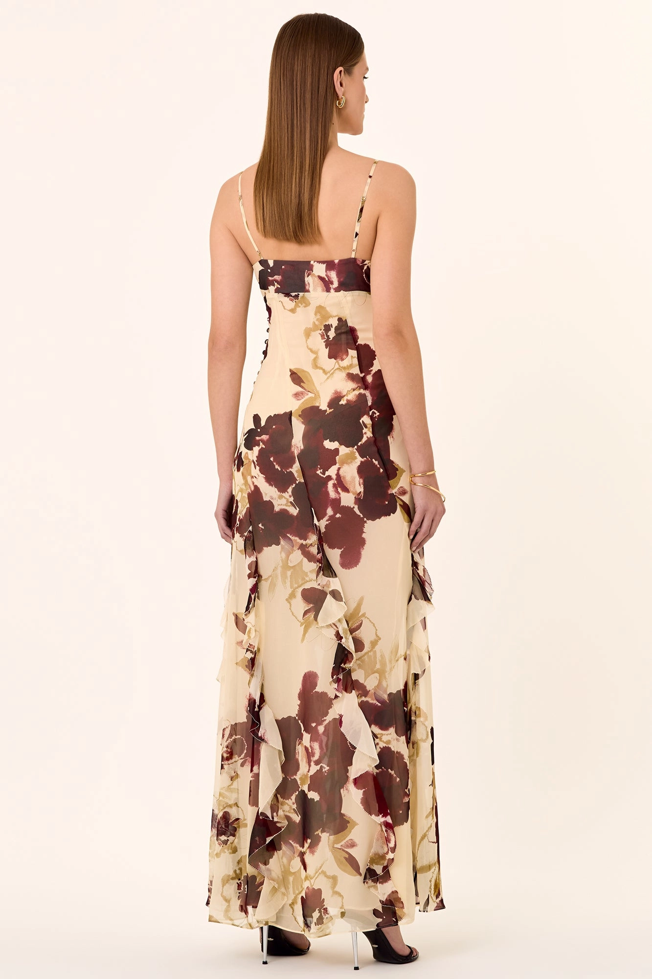 Kamila Gown - Watercolour Floral Ivory