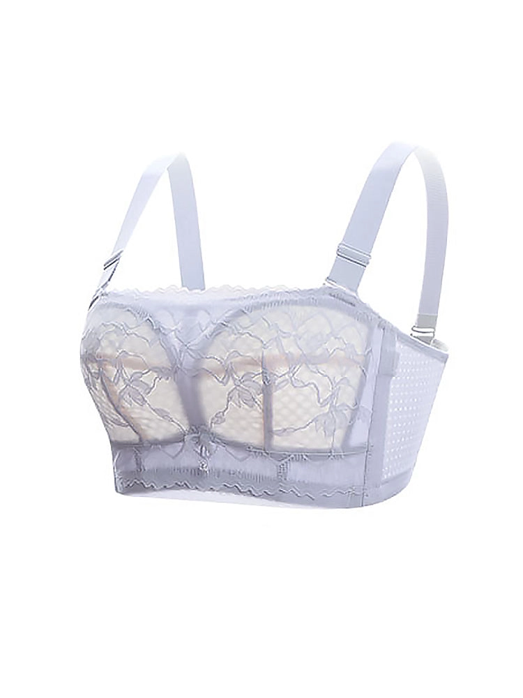 Lace Bandeau Strapless Wireless Bras for Women
