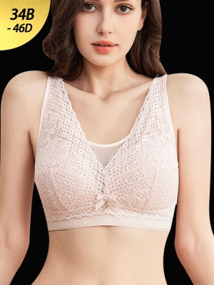Lace Thin Breathable Adjustable Wireless Bra