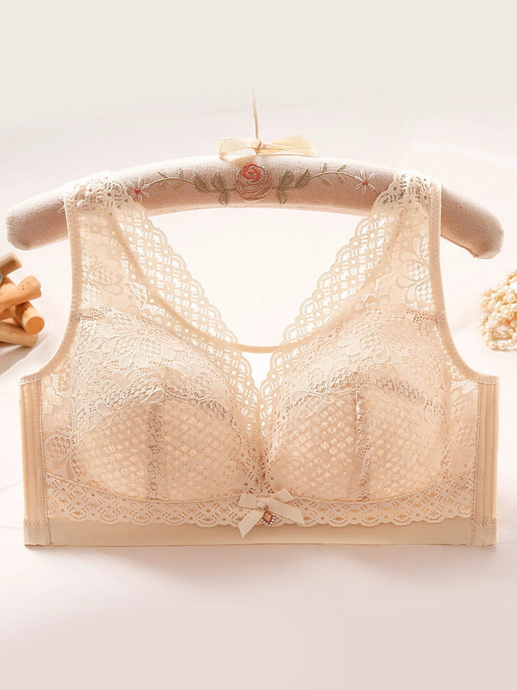 Lace Thin Breathable Adjustable Wireless Bra