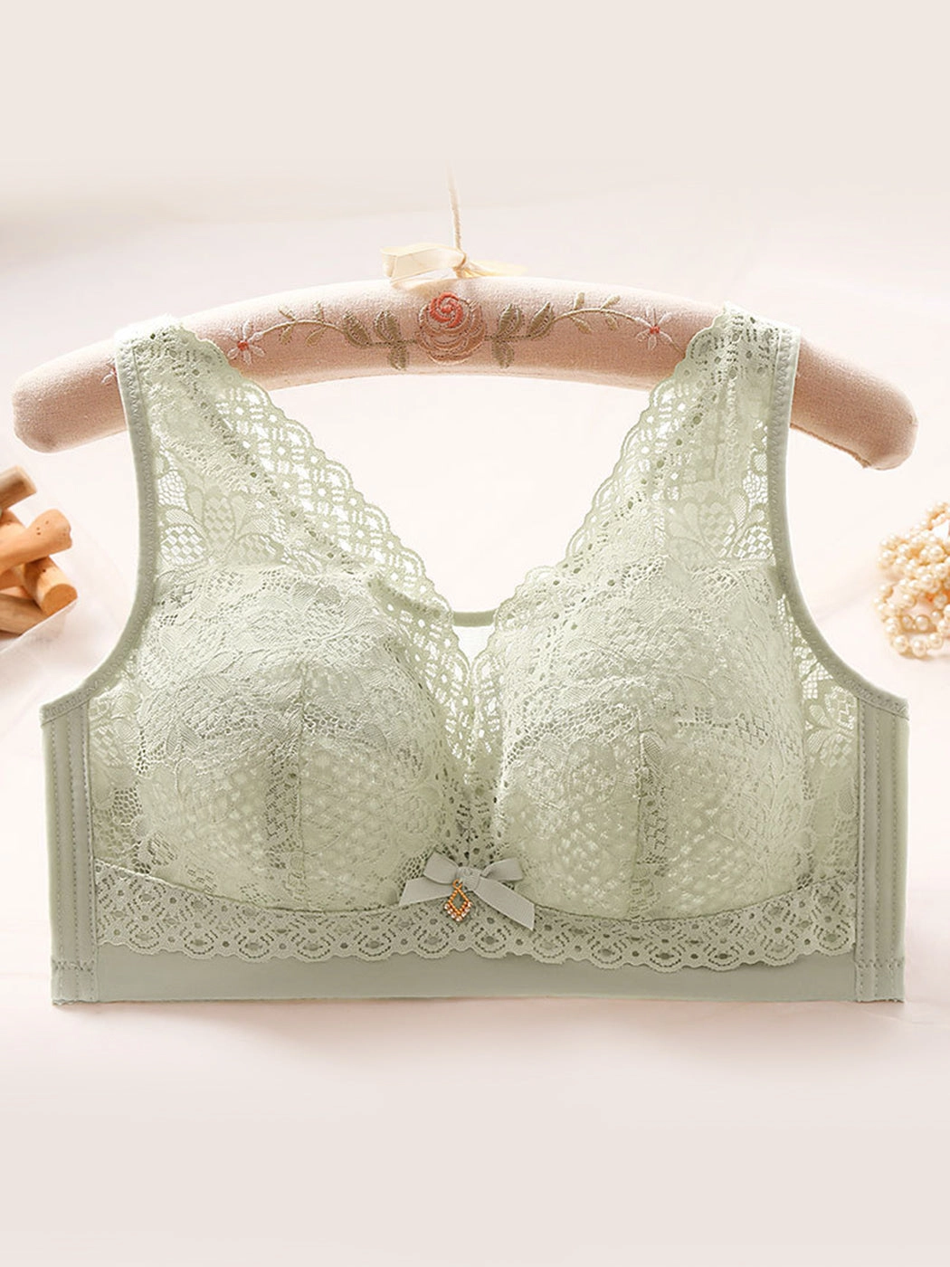Lace Thin Breathable Adjustable Wireless Bra