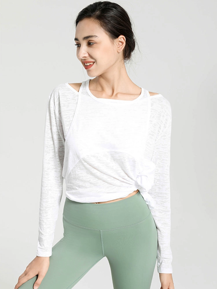 Long Sleeve Lightweight Yoga Compression Workout Tops Athletic Wear Shirts