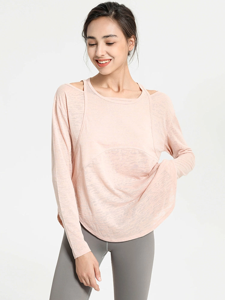 Long Sleeve Lightweight Yoga Compression Workout Tops Athletic Wear Shirts