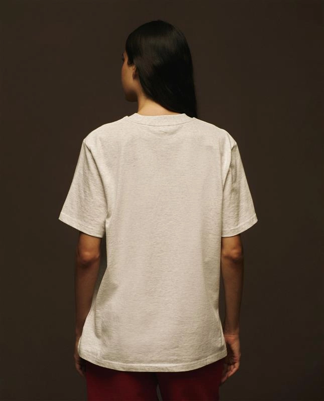 Lovers Club Short Sleeve Oversized T-shirt - Light Grey Melange