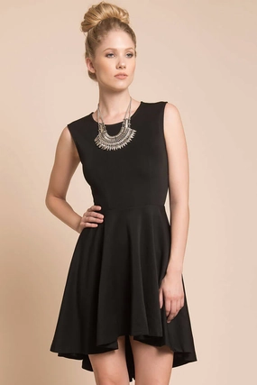 Maya Closed Back Dress Black