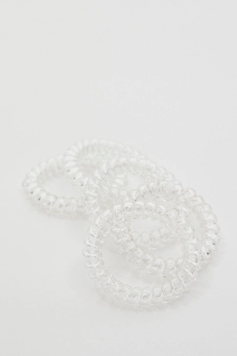 Metallic 5 Piece Twisted Invisible Hair Bobble Set