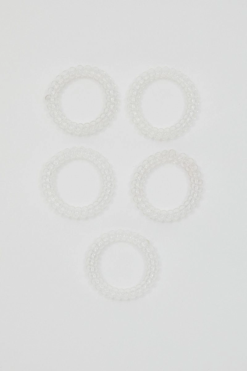 Metallic 5 Piece Twisted Invisible Hair Bobble Set