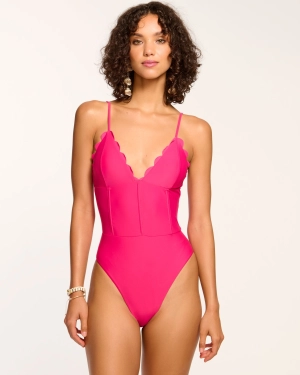 Mikayla Scalloped One Piece Swimsuit