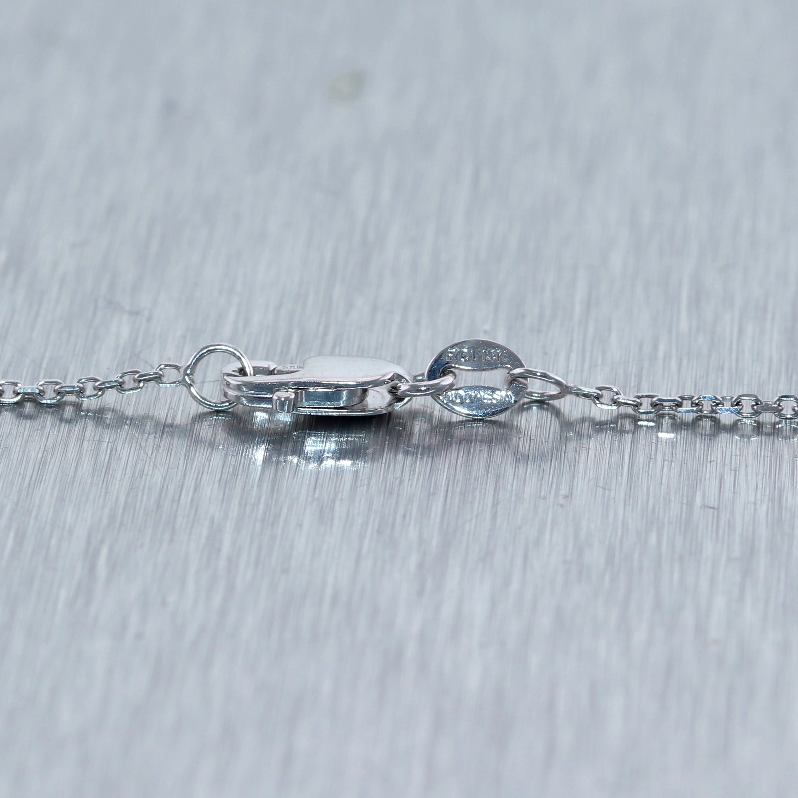 Modern 14k White Gold 3.12ctw Diamond Cross 20" Necklace